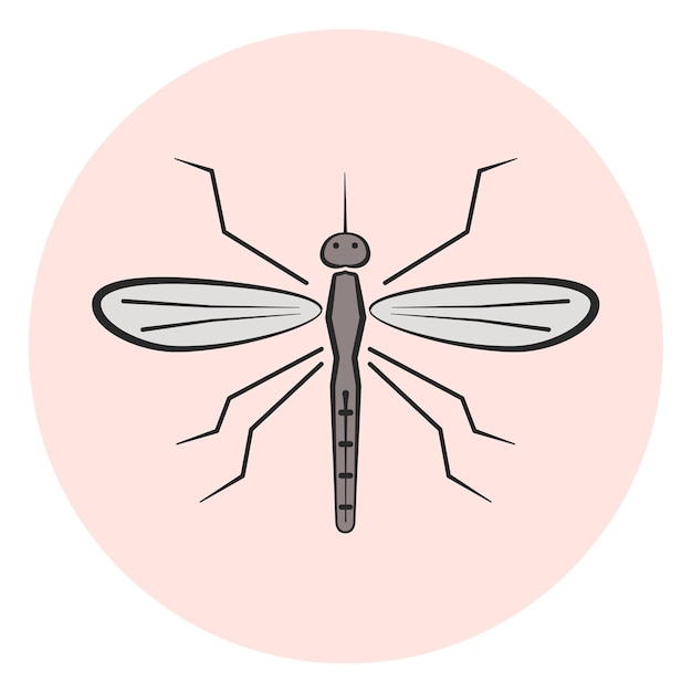 Outline mosquito icon