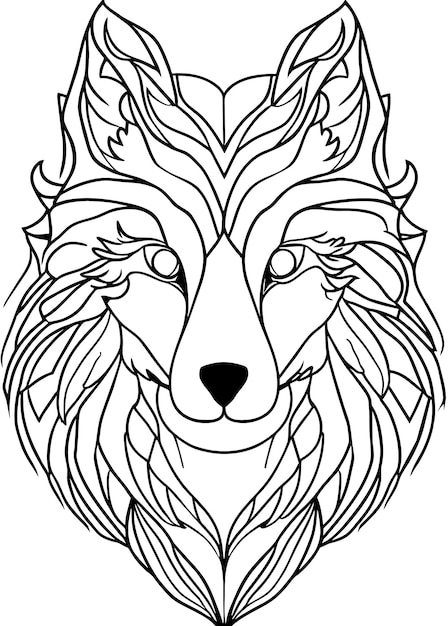 Outline ornamenten kleurpagina vector illustratie