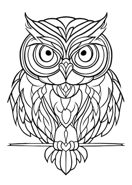 Outline ornamenten kleurpagina vector illustratie