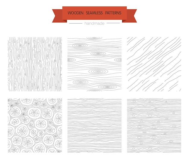 Контурная деревянная структура, геометрические бесшовные узоры с прозрачным фоном. Может использоваться для обоев, веб-страниц, отпечатков.