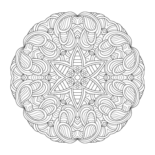 outlined mandala