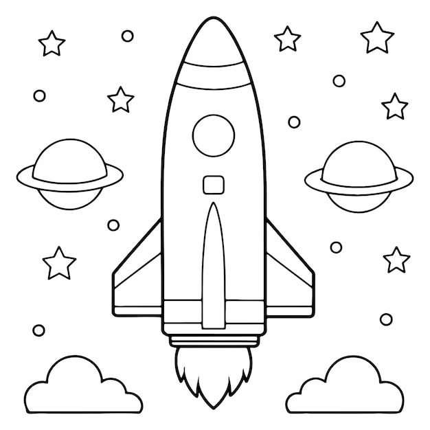 宇宙へのロケット打ち上げ 画像