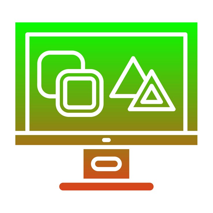 Vector outlines icon