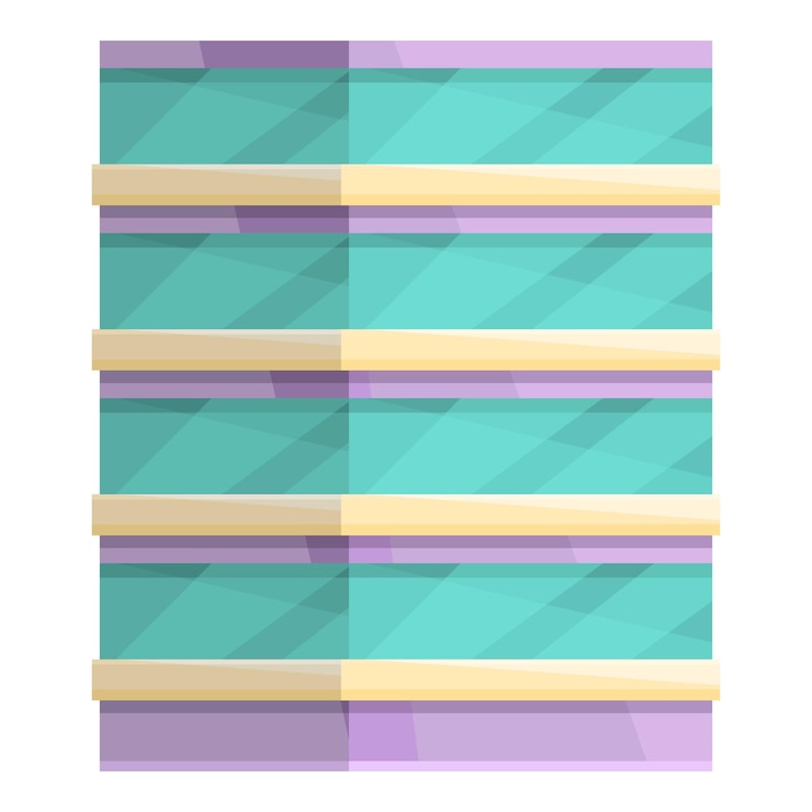 Vector outside multistory icon cartoon vector office building residential apartment