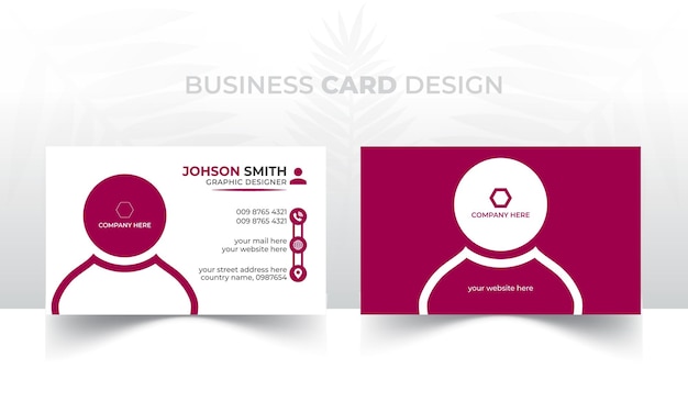 Outstanding business card design template