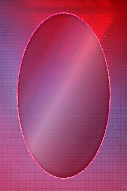 Vector oval frame on abstract background vector