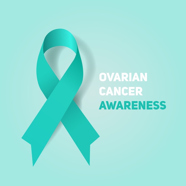 Ovarian Cancer Awareness Ribbon