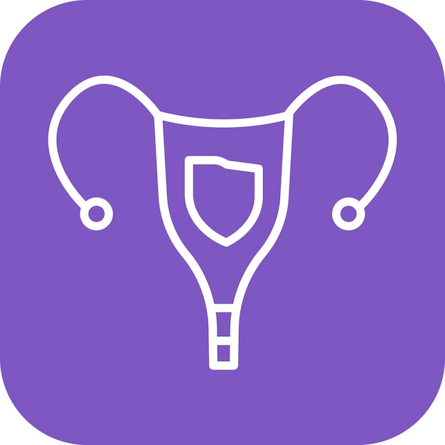 Vector ovaries icon vector image can be used for human anatomy