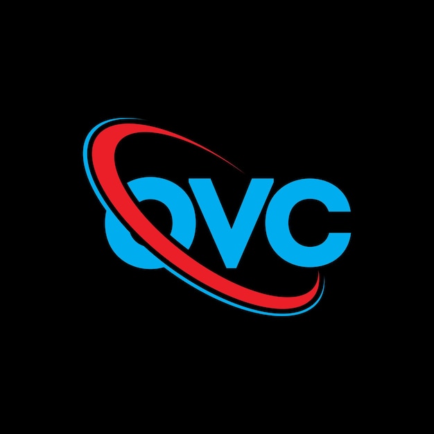 Vector ovc logo ovc letter ovc letter logo design initials ovc logo linked with circle and uppercase monogram logo ovc typography for technology business and real estate brand