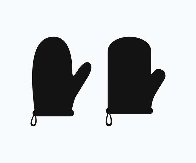 Oven Gloves Icon Vector Oven Mitt Icon Template