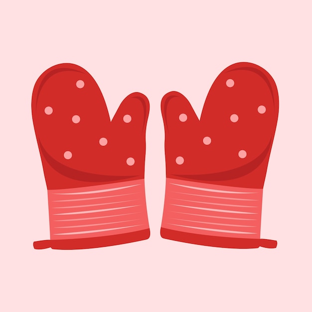 Oven gloves illustration