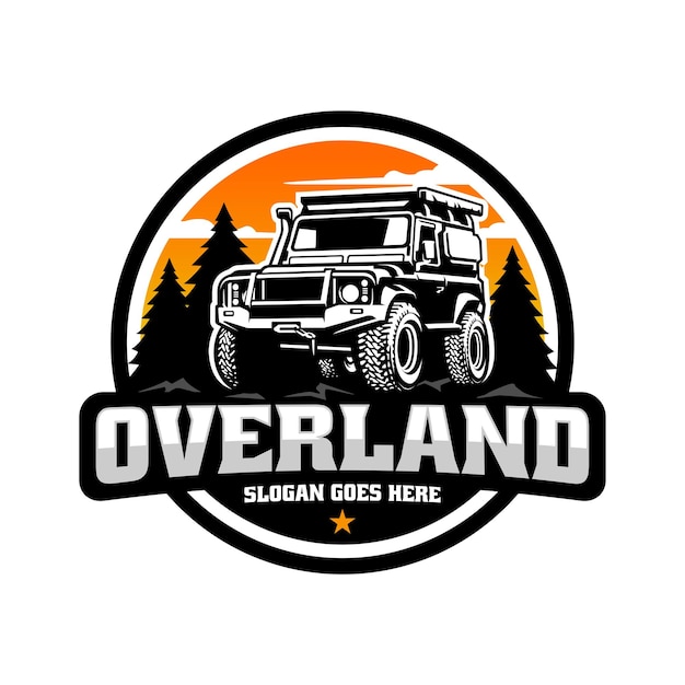 overland car logo vector