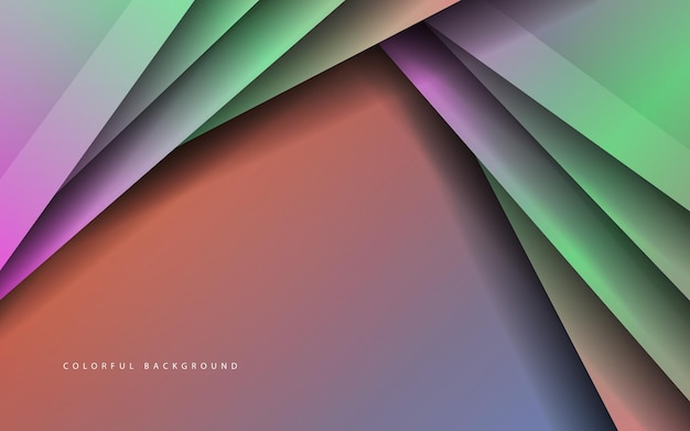 Overlap layer papercut gradient color background