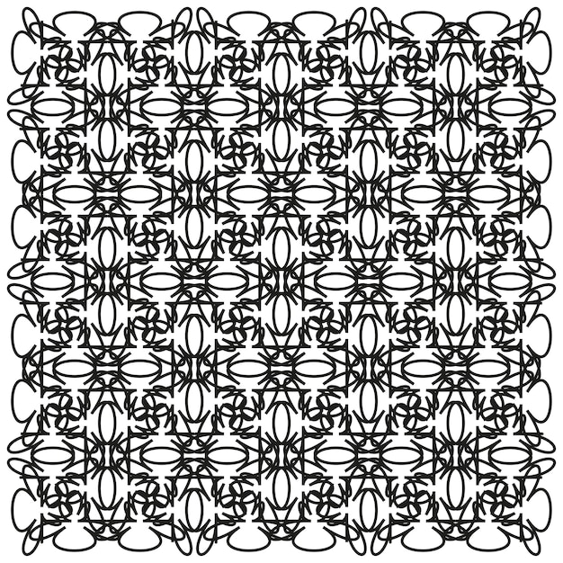overlapping circle mesh interlaced loop pattern geometric lattice vector dynamic knot network