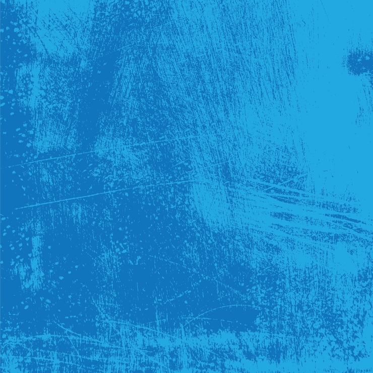 Vector overlay blue texture of rusted peeled metal grunge background