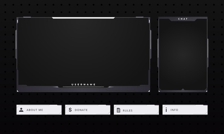 Vector overlay gamingpaneel