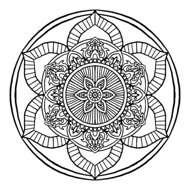 Overzicht Mandala decoratief rond ornament