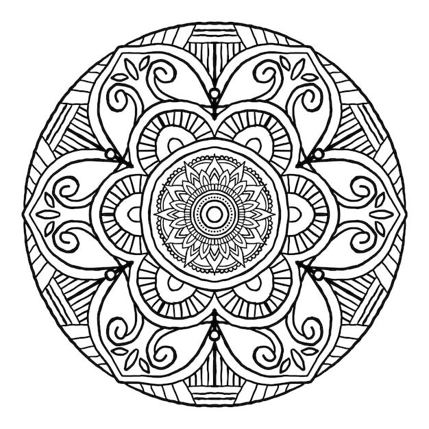 Overzicht Mandala decoratief rond ornament