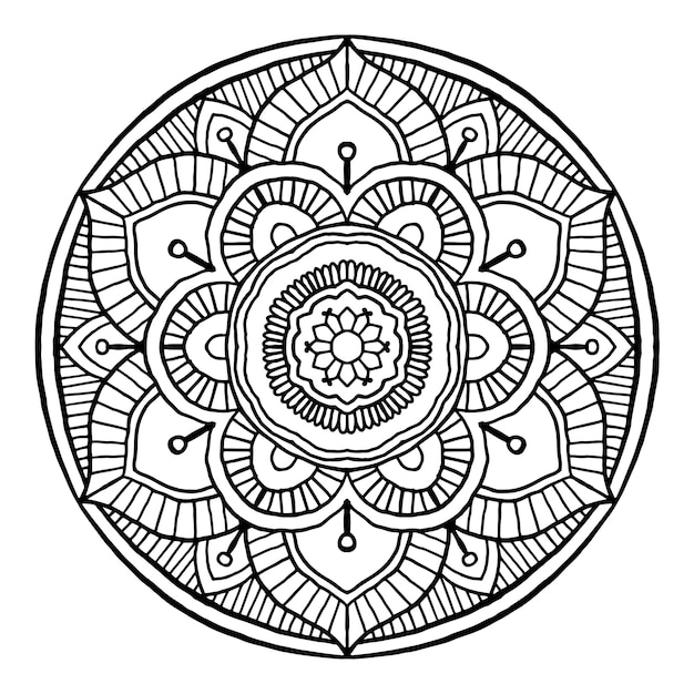 Overzicht Mandala decoratief rond ornament