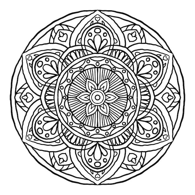 Overzicht Mandala decoratief rond ornament