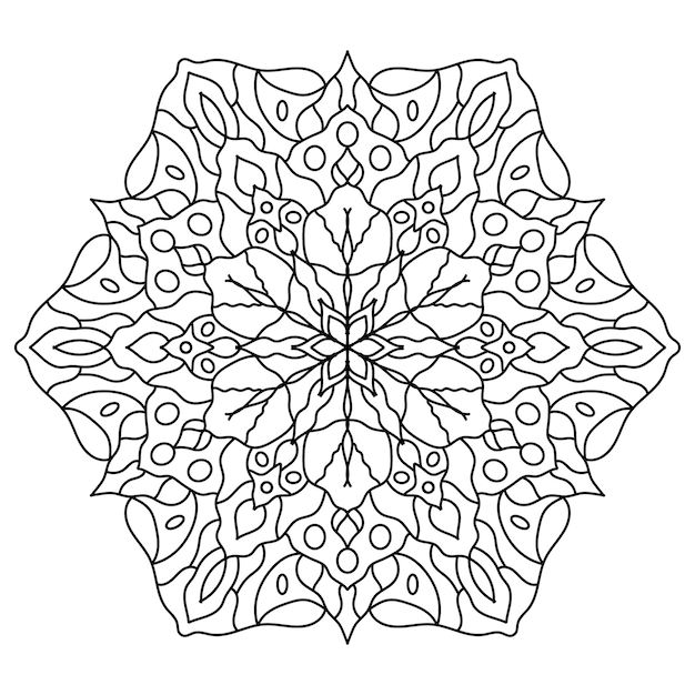 Overzicht mandala voor kleuren boek