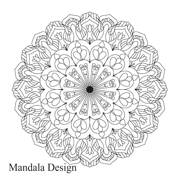 Overzicht mandala voor kleuren boek