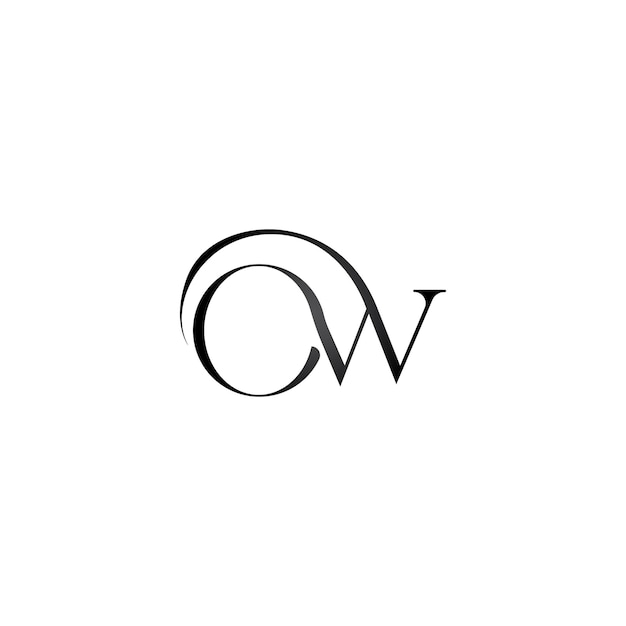 OW letter logo ontwerp