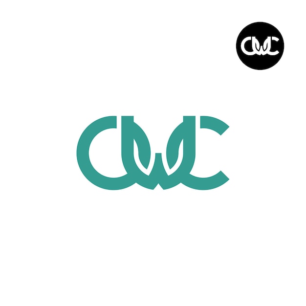 Owc letter monogram logo ontwerp