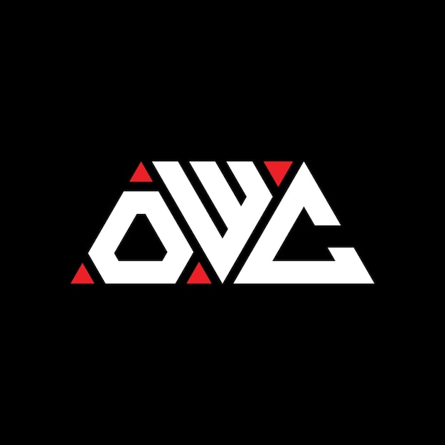 owc triangle letter logo design with triangle shape owc triangle logo design monogram owc triangle vector logo template with red color owc triangular logo simple elegant and luxurious logo owc
