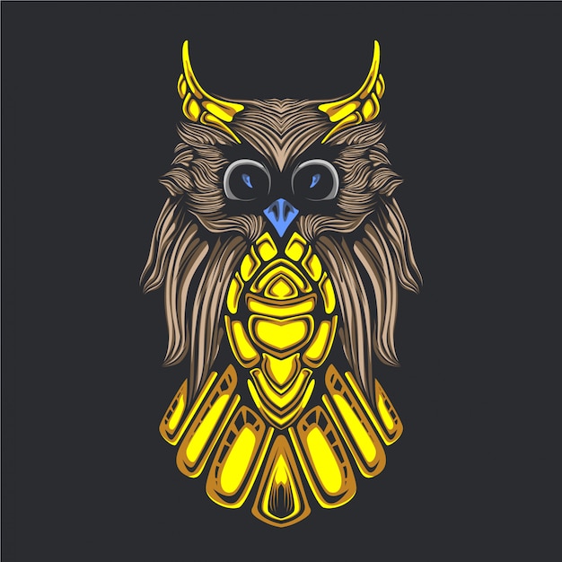 Owl artwork illustration