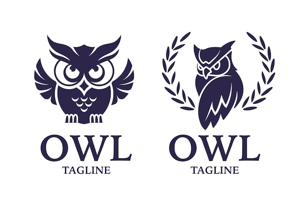 Owl bird logo education owl wise owl logo design