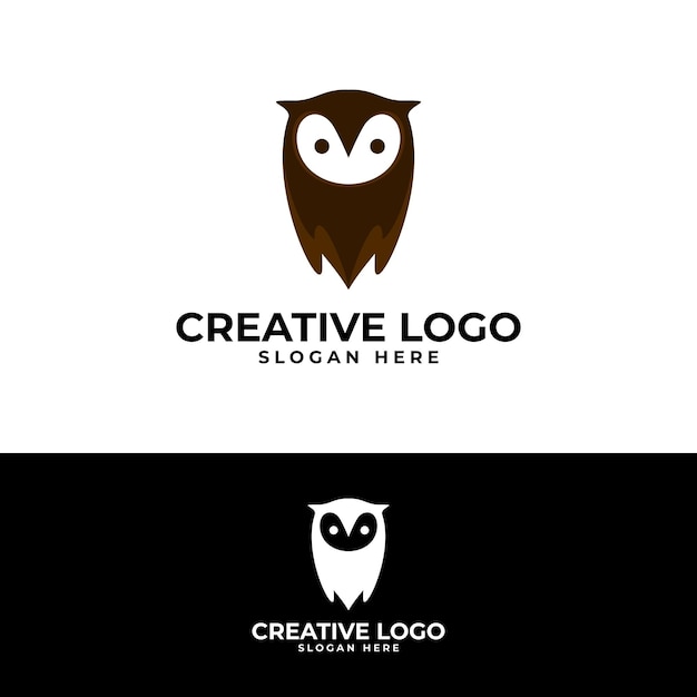 owl bird logo vector design illustration