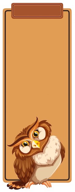 Owl book mark concept