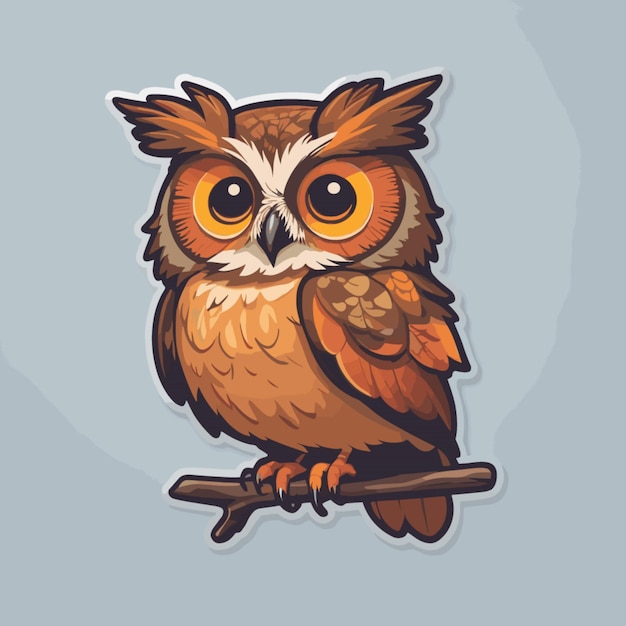 Owl cartoon vector