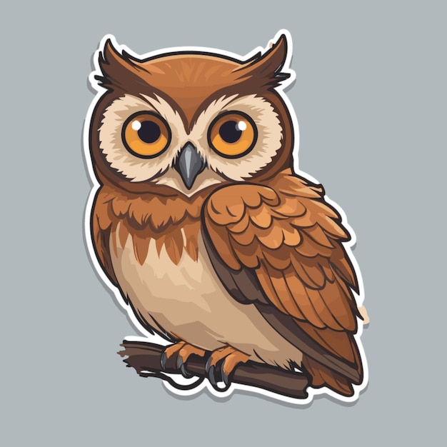 Vector owl cartoon vector