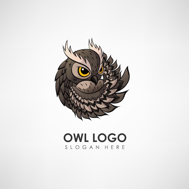 Owl concept logo template