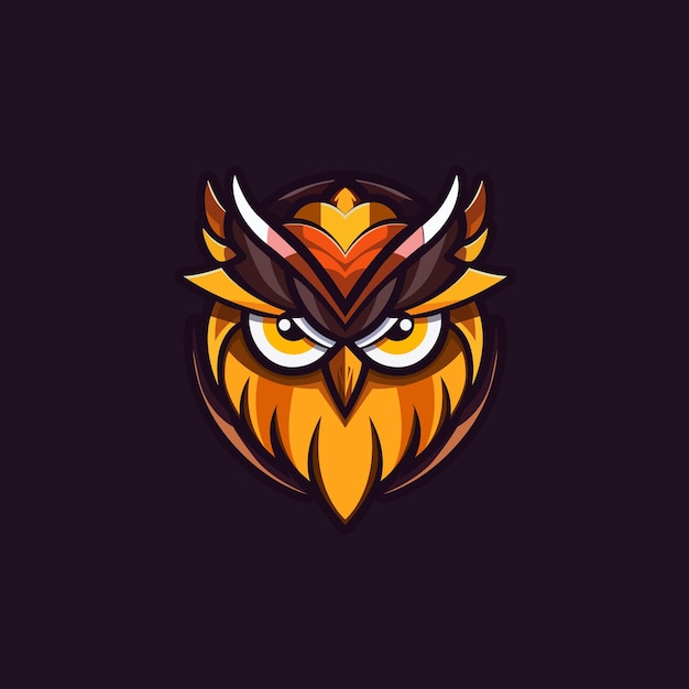 owl design mascot logo