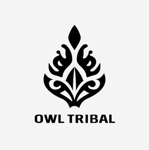 Owl eyes tribal vector design