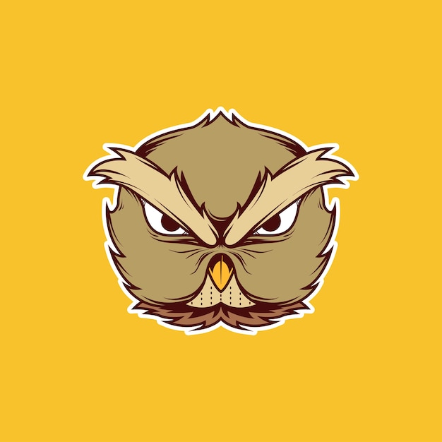 Vector owl head