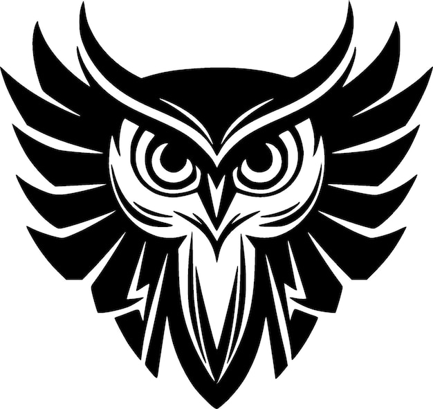 Owl high quality vector logo vector illustration ideal for tshirt graphic