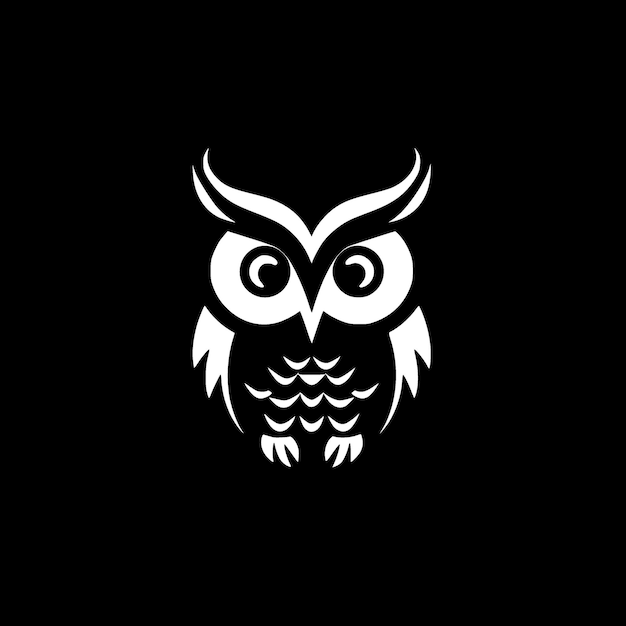 Векторный логотип совы высокого качества. Векторная иллюстрация идеально подходит для графики футболок.