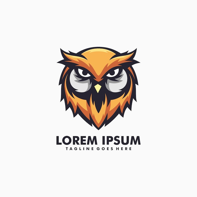 Owl illustratie Logo vector