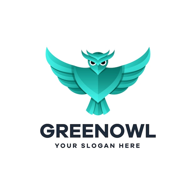 Vector owl illustration logo