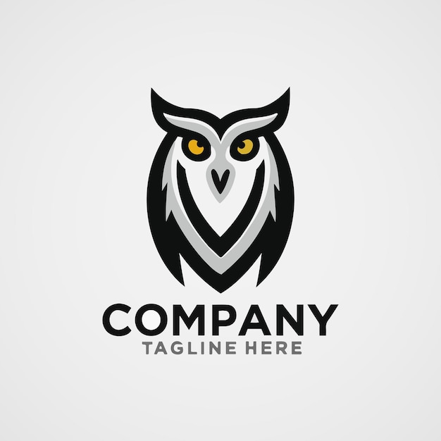 иллюстрация совы дизайн логотипа вектор совы логотипа Вектор совы шаблон логотипа дизайн талисмана совы