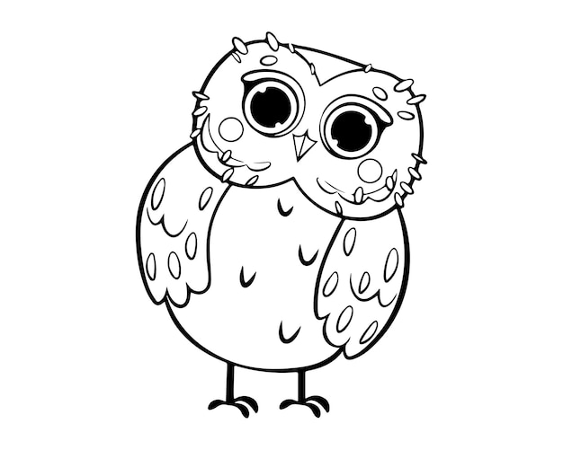 Owl kleurpagina voor kinderen 043