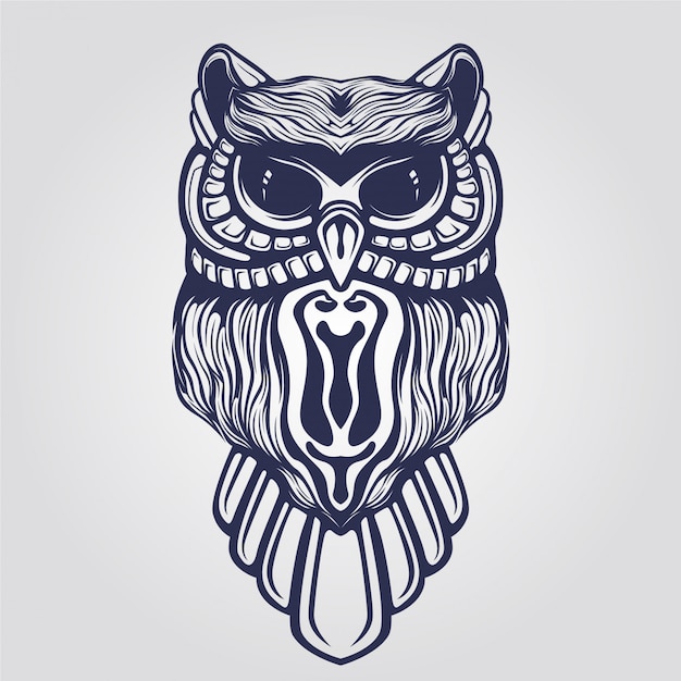 Owl line art