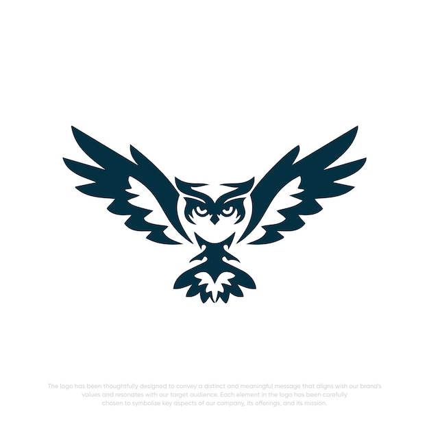 Vector owl logo bird logo