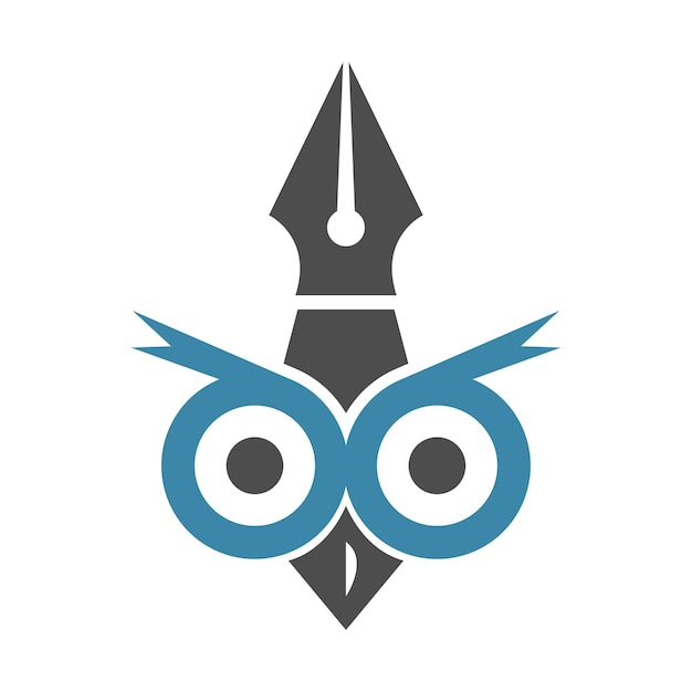 Owl logo design concept illustration