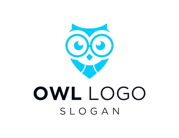 Vector owl logo design created using the corel draw 2018 application with a white background