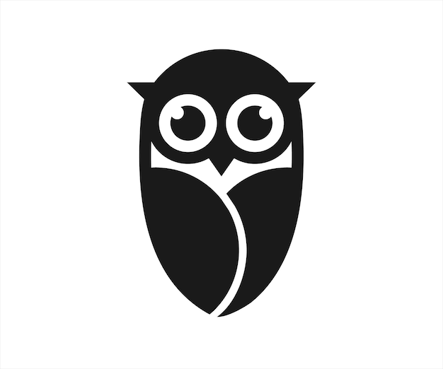 owl logo design vector illustration